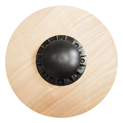 Fitvids Non-Slip Wooden Wobble Balance Board Core Trainer 15.55-inch Diameter with 360 Rotation for Stability Training, Black