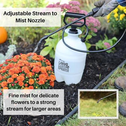 Flo-Master by Hudson 24101 1 Gallon Lawn and Garden Tank Sprayer, Translucent