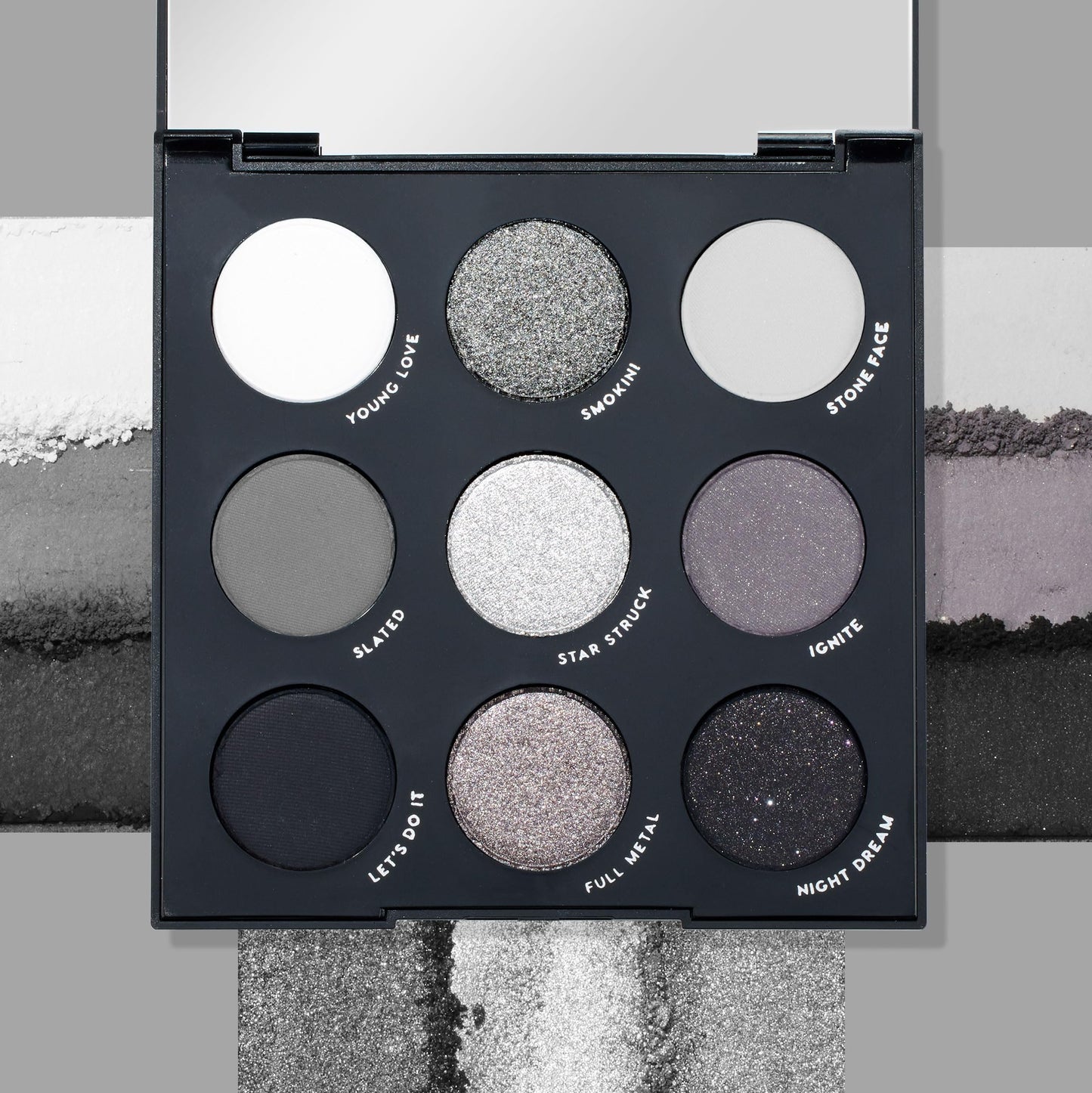ColourPop Blowin' Smoke Eyeshadow Palette - Silver & Smokey Eye Eyeshadow Palette with Metallic & Matte Finishes - High-Pigment Eye Makeup with Long-Wearing Formula (0.3 oz)