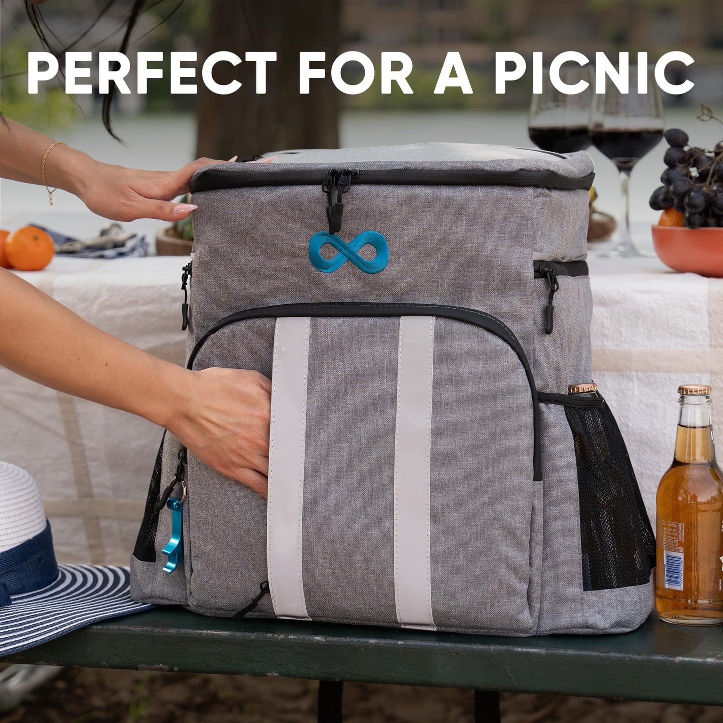 Insulated Backpack Cooler - 54 Cans, 24 Hour Cooling, Wider Straps, Lightweight Leak Proof Liner, Portable Cooler Backpack Bag for Men Women Beach Picnic Travel Lunch Camping - Everlasting Comfort