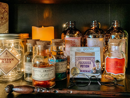 Conquest Journals Harry Potter Potions Labels Vinyl Stickers, Set of 60, Official Labels from The Wizarding World, Waterproof & UV Resistant, Great for All Your Gadgets, Potterfy All The Things