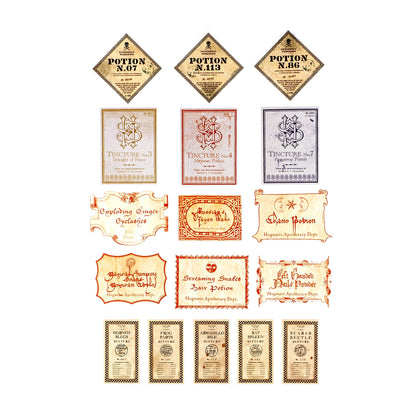 Conquest Journals Harry Potter Potions Labels Vinyl Stickers, Set of 60, Official Labels from The Wizarding World, Waterproof & UV Resistant, Great for All Your Gadgets, Potterfy All The Things