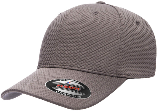 Flexfit Men's Cool & Dry 3D Hexagon Jersey, Dark Grey, Small/Medium