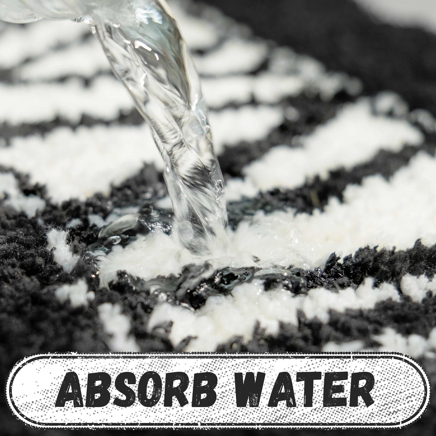 Halloween Bathroom Rug Black and White Horror Decorations Non Slip Coffin Bath Mats for Bathroom Bedroom Cute Runner Gothic Home Decor Scary Funny Mummy Carpet 18x47 inch