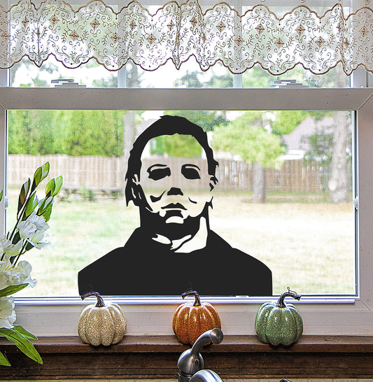 Halloween Window Clings Decorations Spooky Silhouette Removable PVC Double-Side Window Sticker Haunted House Ghost Large Scary Decals for Halloween Party Supplies Home Office Window Glass Mirror