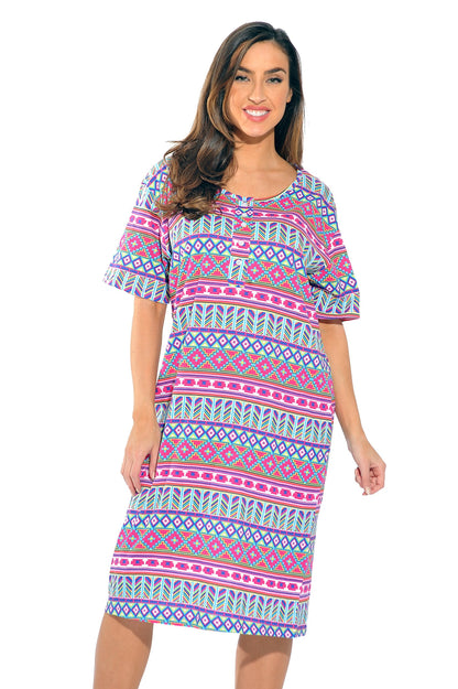 Just Love 4360-R-10070-L Short Sleeve Nightgown/Sleep Dress for Women/Sleepwear