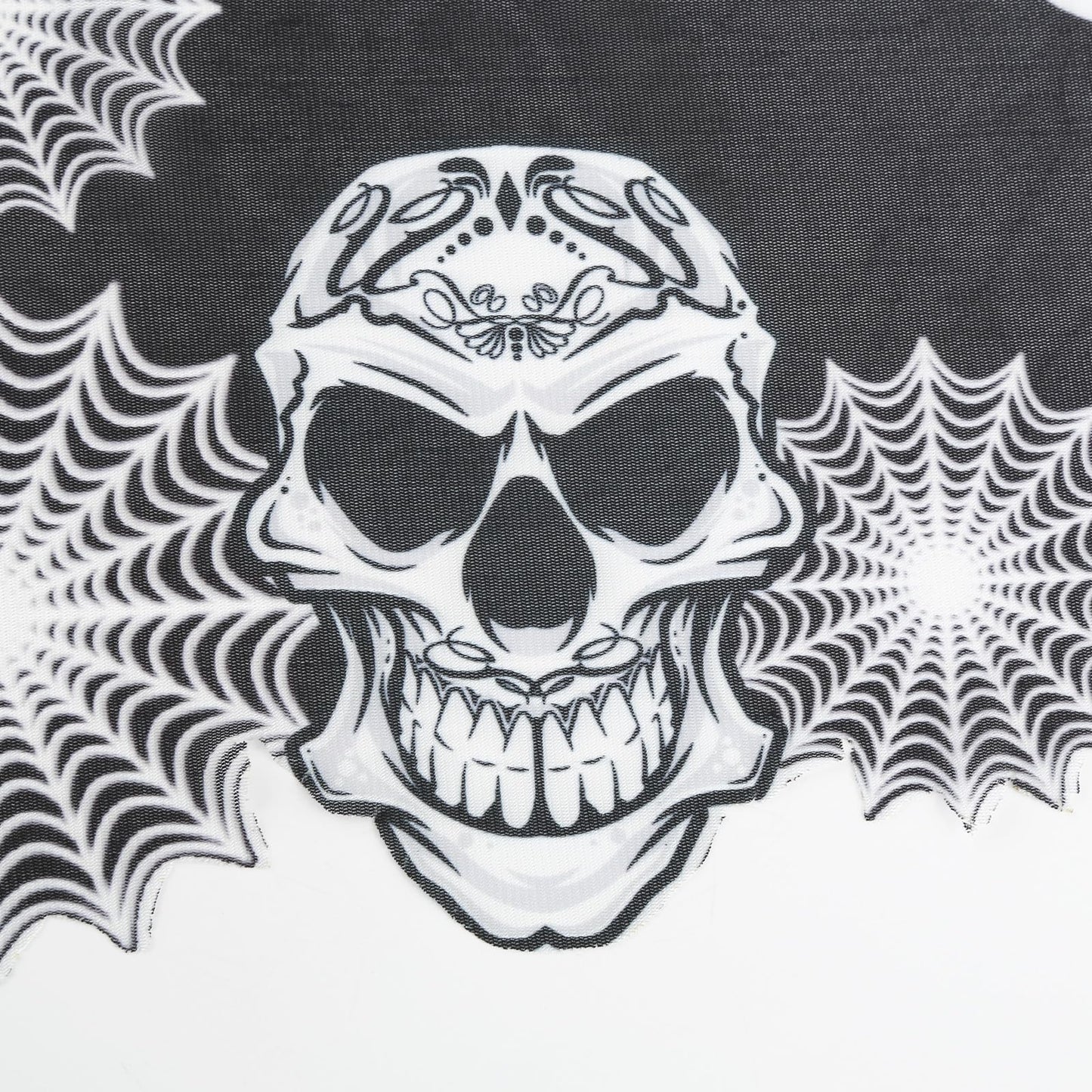 GRAJTCIN Halloween Skeleton Costume for Women Lace Poncho Day of The Dead Costume Plus Size Skull Spider Cape- 3D Skeleton(Black)