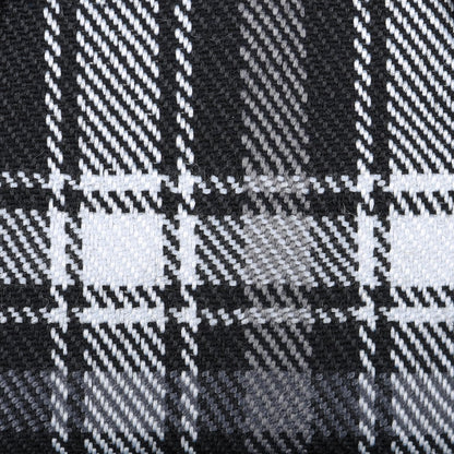 GAMUDA Dog Harness Collar and Leash Set, Horse Care Sheets, No Chock No Pull Adjustable Vest Harnesses Plaid Reflective for Medium Dog, Cat, Small Horse, Small Bull and Pig (Black, M)