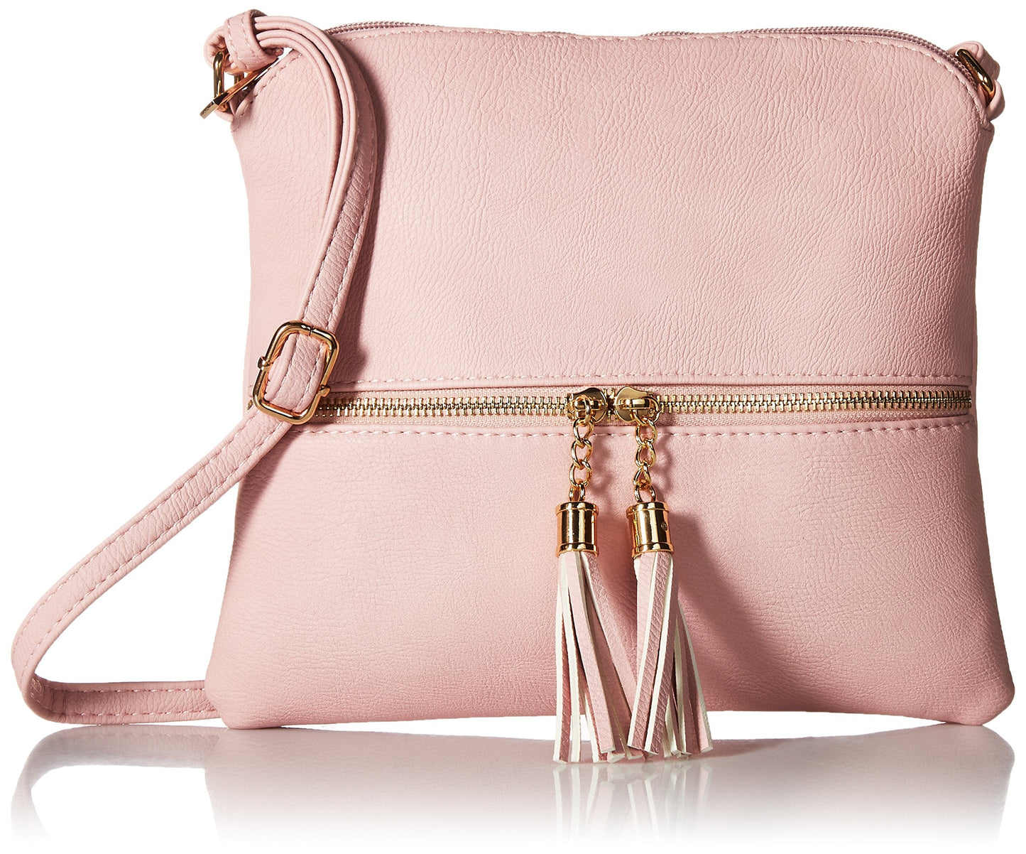 DELUXITY Lightweight Medium Crossbody Bag with Tassel