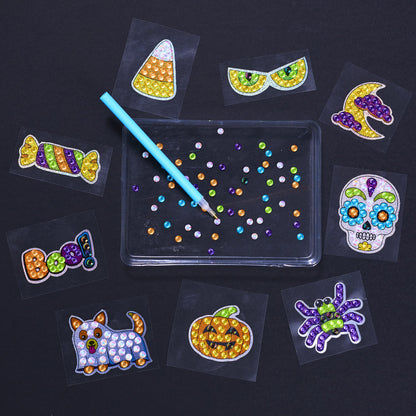 Creativity for Kids Big Gem Diamond Painting Kit - Halloween Stickers and Suncatchers - Spooky DIY Crafts for Kids, Trick or Treat Activities and Gifts for Kids (Ages 6+)