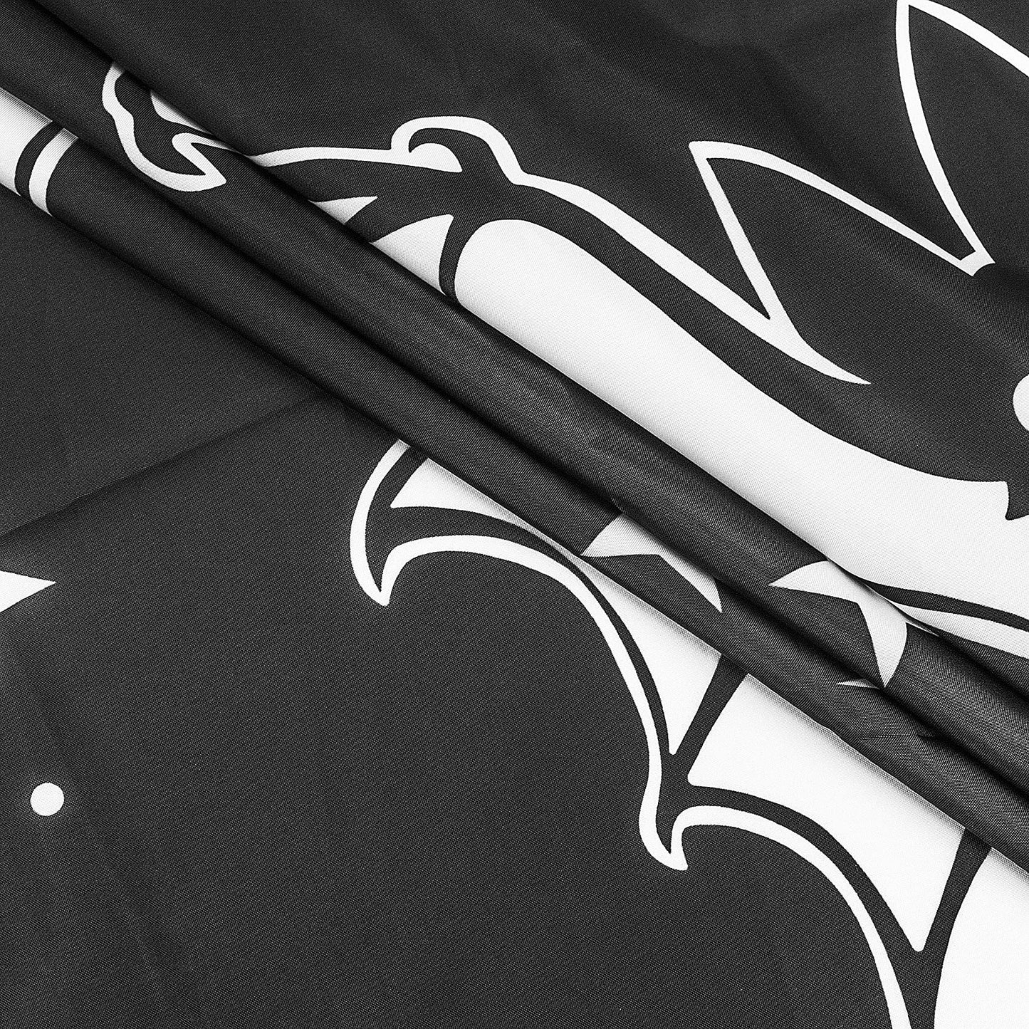 LB Spooky Halloween Shower Curtain Decor, Gothic Horror Halloween Black and White Bats Shower Curtains 72X79 inch Polyester Fabric Bathroom Decoration Bath Curtains Hooks Included