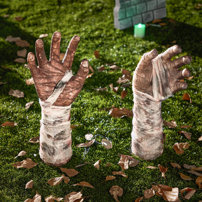JOYIN Halloween Outdoor Decorations Zombie Arm Yard Stakes Ground-Breaker, Stakes for Halloween Outdoor Graveyard Yard Lawn Decorations