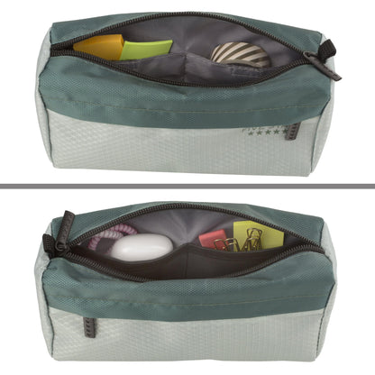 Five Star Pencil Pouch, Pen Case, 9-Pocket Zipper Pouch, Storage Organizer for School Supplies Earbuds Chargers Cables Makeup, Green/Juniper (500214F-ECM)