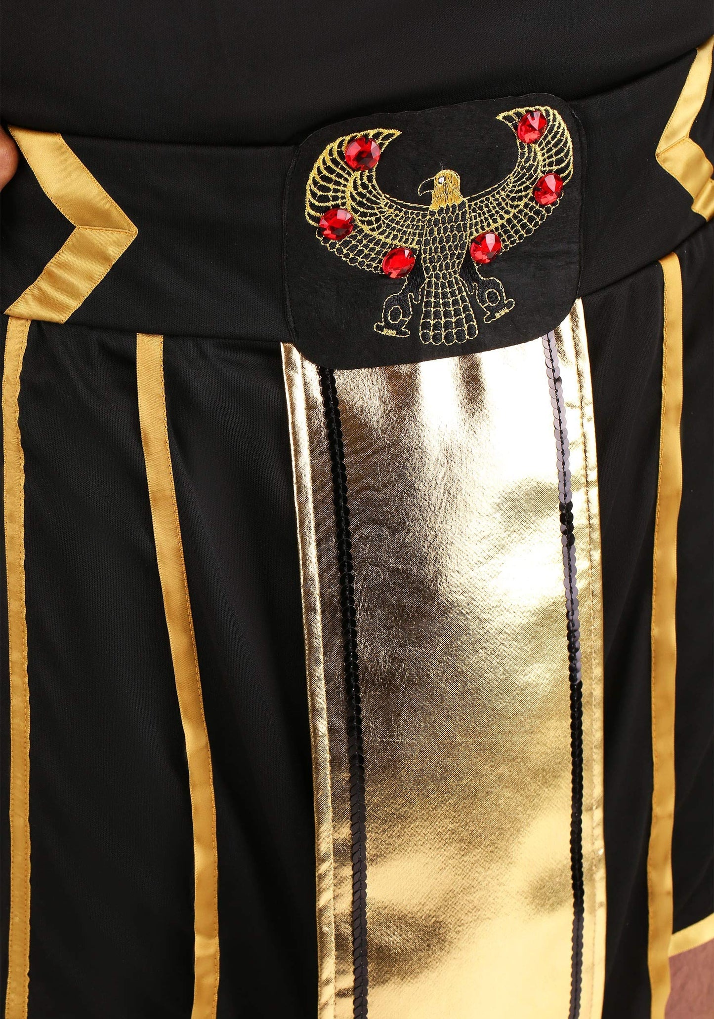 Dreamgirl Men's Tut King of Egypt Adult Fashion Costume, Black/Gold, XX-Large US