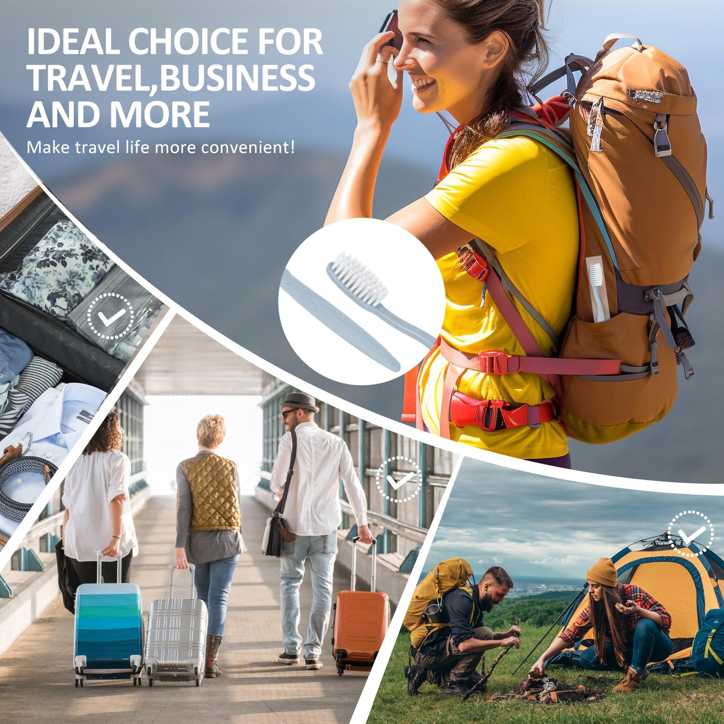 DR.BRIGHT 40-Pack Individually Wrapped Toothbrushes with Tongue Scraper | Bulk Soft Bristle Toothbrush Set for Adults, Travel-Friendly Disposable Toothbrushes for Hotels, Dental Offices(Multi-Colored)