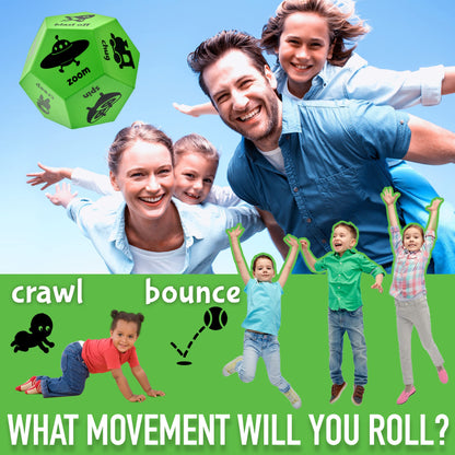 Covelico Movement Dice Games for Kids, Gross Motor Toys for Kindergarten, Preschool & Elementary School. Indoor Recess & Outdoor Toys, PE Equipment & Games for Classroom, Kids Gymnastics Equipment.