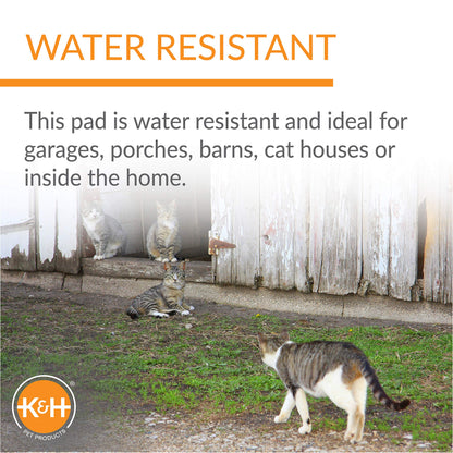 K&H Pet Products Outdoor Kitty House Cat Shelter (Unheated) Barn Design 19 X 22 X 17 Inches