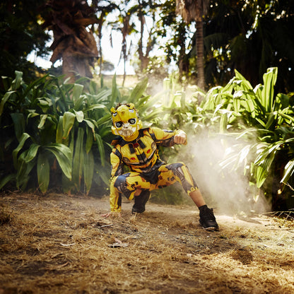 Disguise Bumblebee Muscle Costume for Kids, Official Transformers Rise of the Beasts Padded Costume and Mask, Size (7-8)