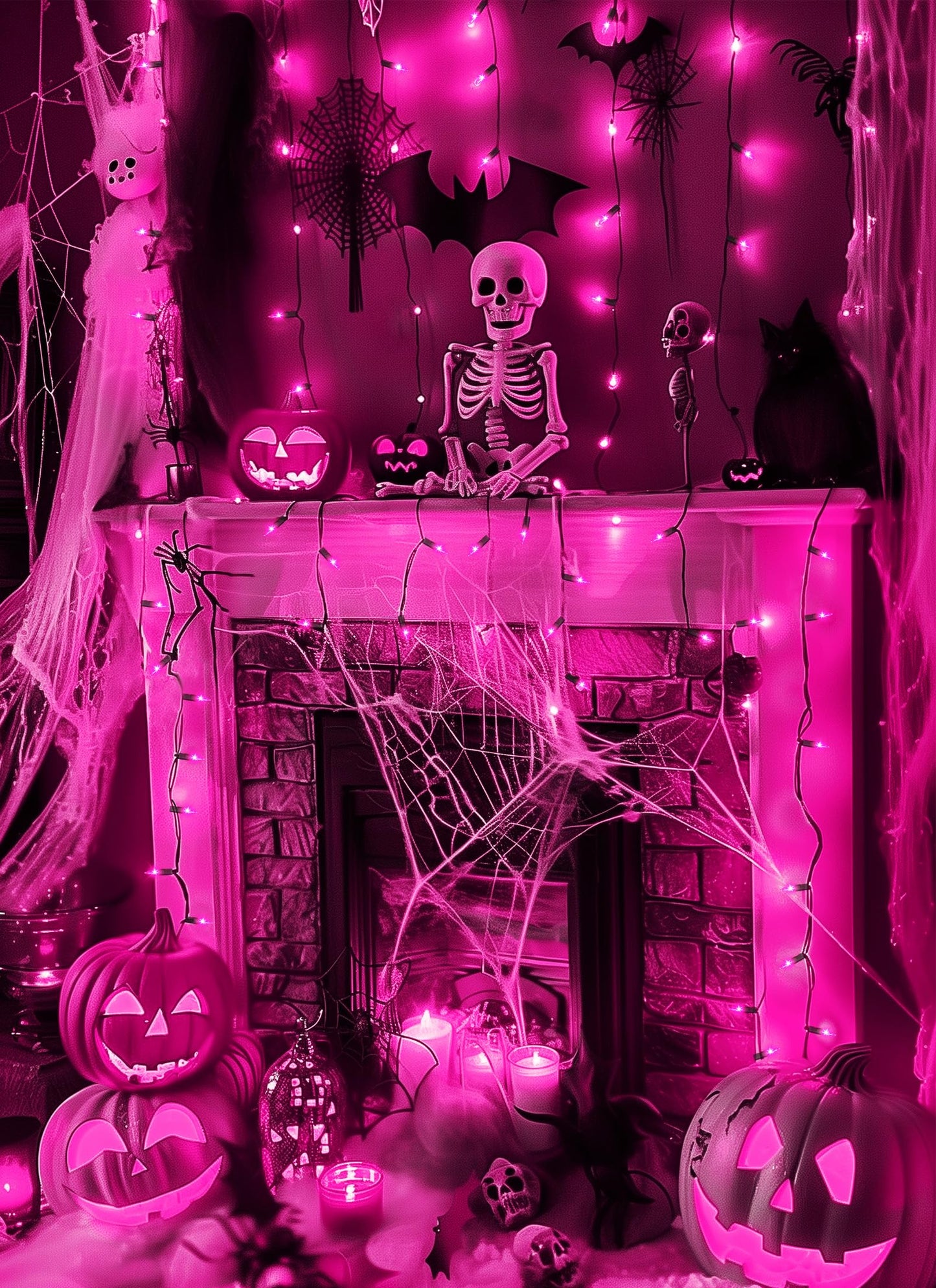 Purple Halloween Mini Lights, 50 Count 13 Feet Incandescent Bulb Mini String Lights, Connectable Halloween Light for Haunted House Ghost Party Holiday Window Indoor Outdoor Decoration, Purple