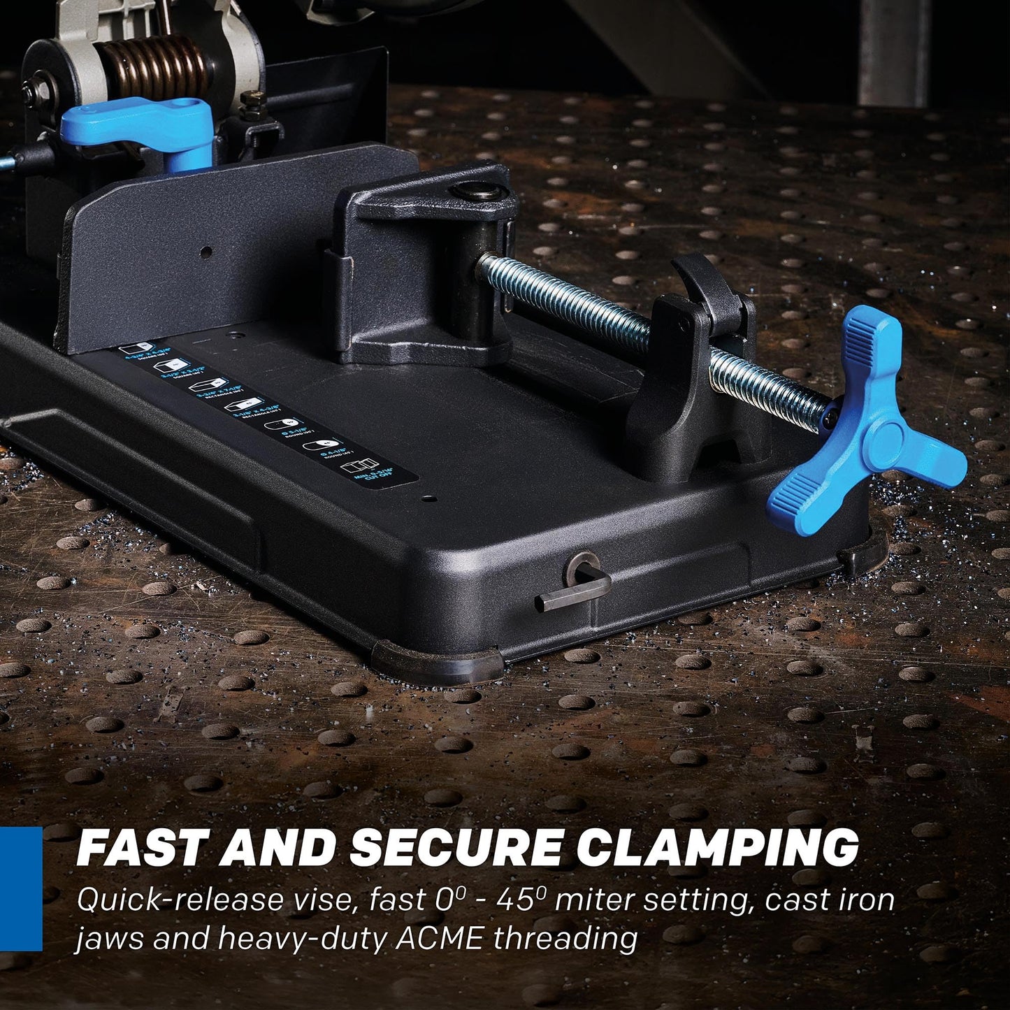 Evolution S14CPS 14" Heavy-Duty Metal Cutting Chop Saw | 3,500+ Cuts with EVOMAX14ST Blade | 14" Blade Compatible | Industrial Power Saw, Soft Start Motor, E-Brake, Precision Shadow Line Guide