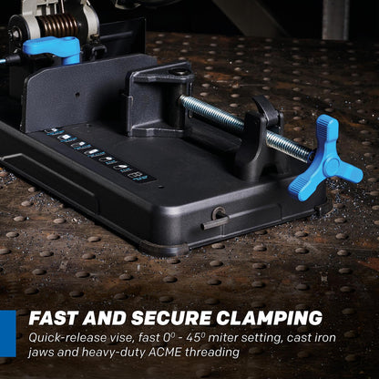 Evolution S14CPS 14" Heavy-Duty Metal Cutting Chop Saw | 3,500+ Cuts with EVOMAX14ST Blade | 14" Blade Compatible | Industrial Power Saw, Soft Start Motor, E-Brake, Precision Shadow Line Guide