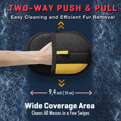 Jioroos Pet Hair Remover Gloves for Cats & Dogs, Electrostatic Pet Hair Removal Gloves Brush for Pets Hair, Upgraded Animal Fur Removal Tool, Reusable Cats & Dogs Grooming Gloves for Hair Removal (1)