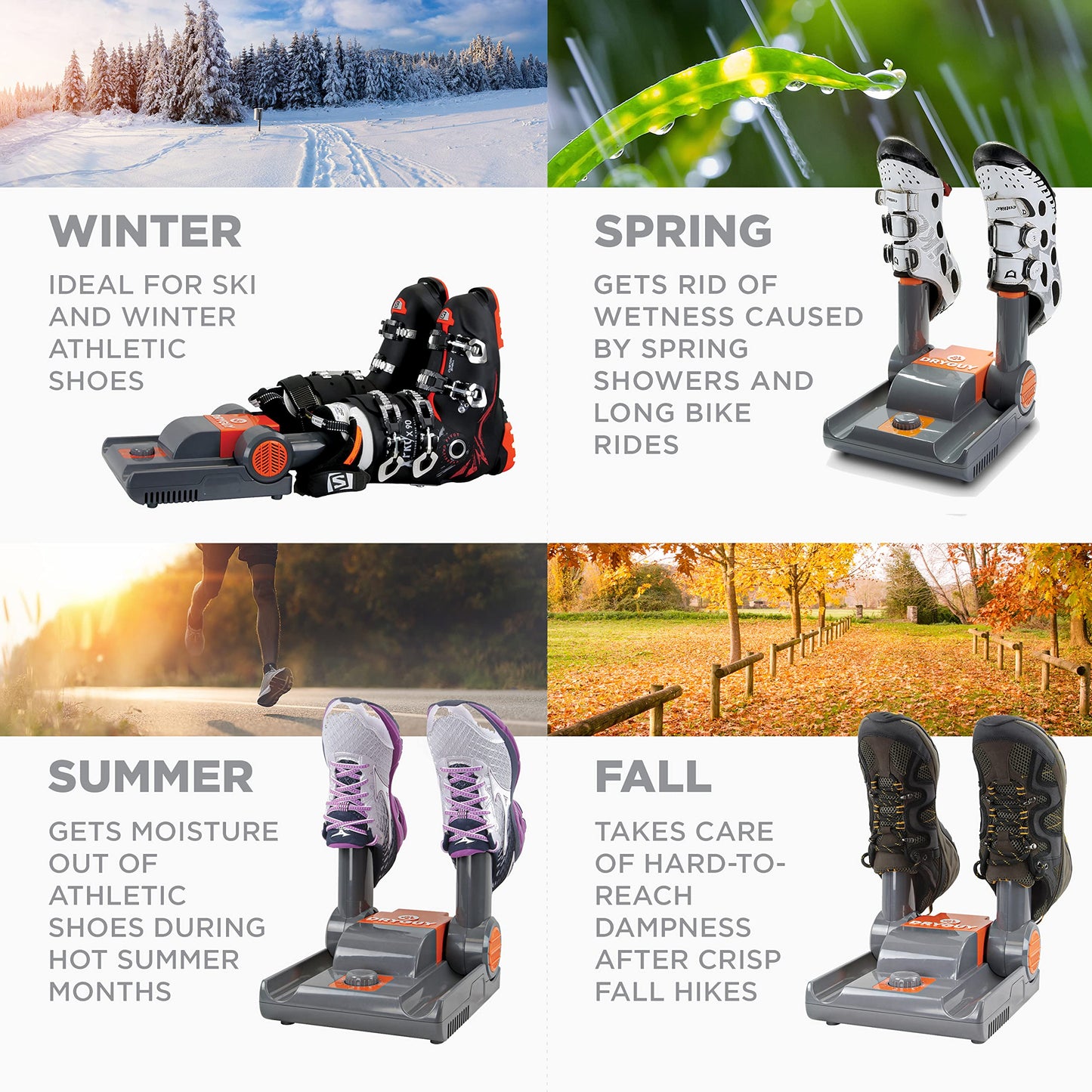 DryGuy Force Boot Dryer, Shoe Dryer, & Glove Dryer with Articulating Ports for Ski Boots