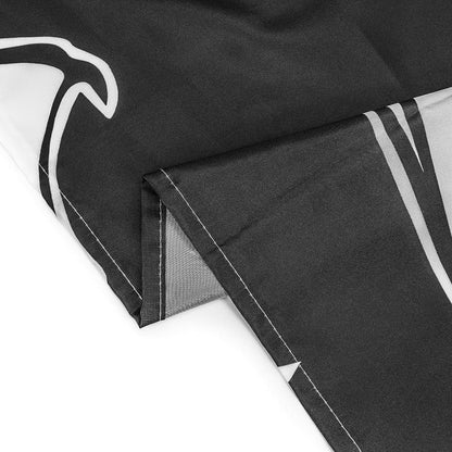 LB Spooky Halloween Shower Curtain Decor, Gothic Horror Halloween Black and White Bats Shower Curtains 72X79 inch Polyester Fabric Bathroom Decoration Bath Curtains Hooks Included