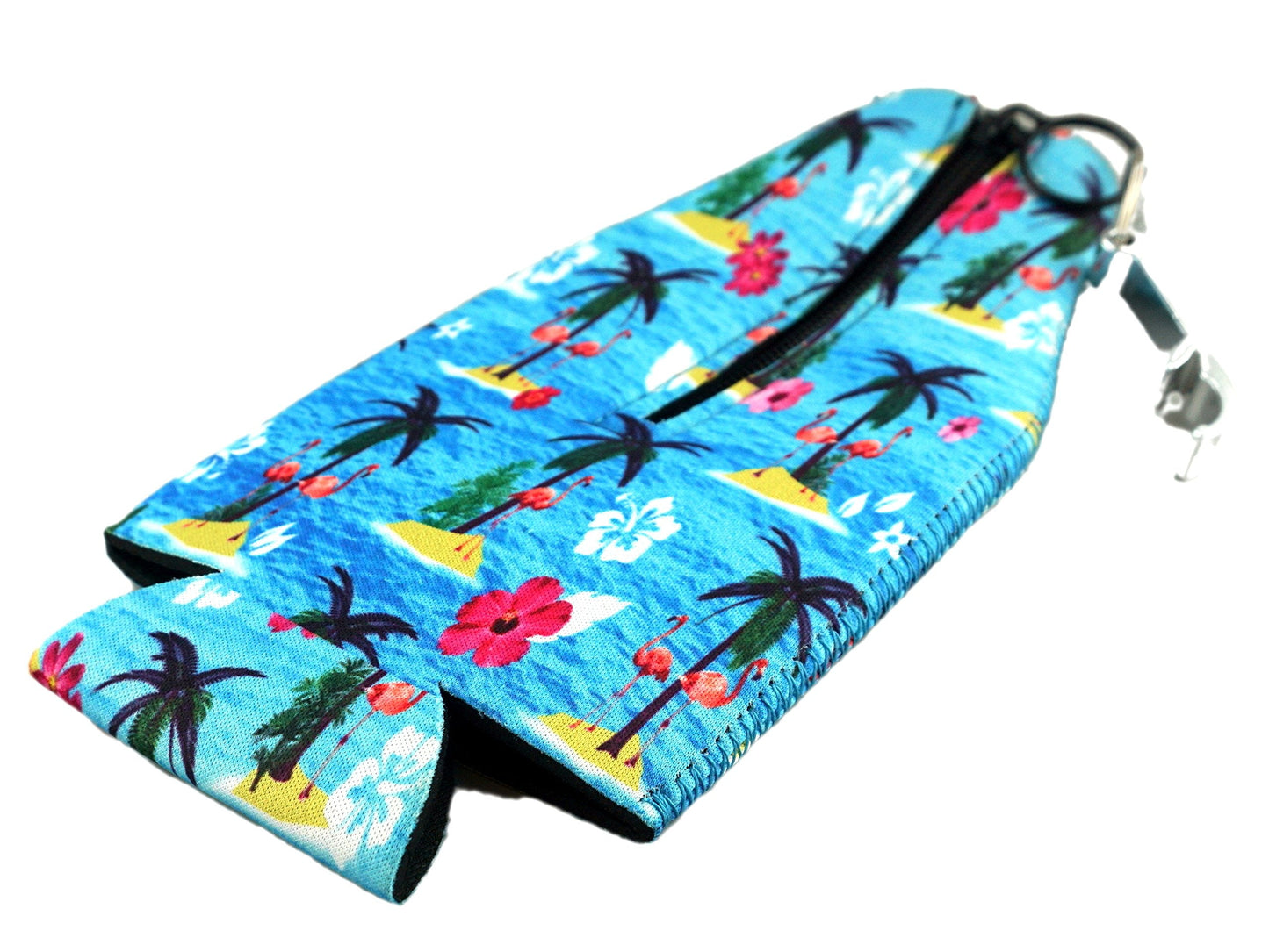 Funny Guy Mugs Flamingo Collapsible Neoprene Bottle Coolie - Drink Cooler