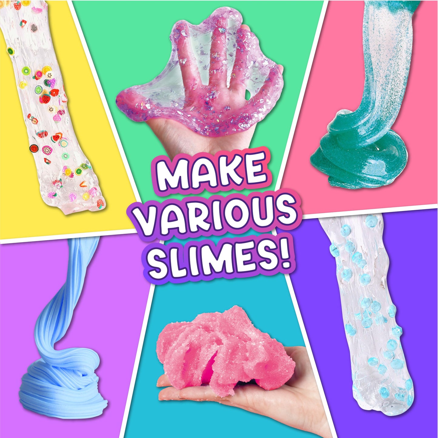 4 LB Huge Glassy Clear Slime Bucket Toy for Kids, FunKidz 64 FL OZ Premade Big Crystal Slime Pack Gift with 29 Sets Add-ins Jumbo Slime Kit for Girls Boys Party Present