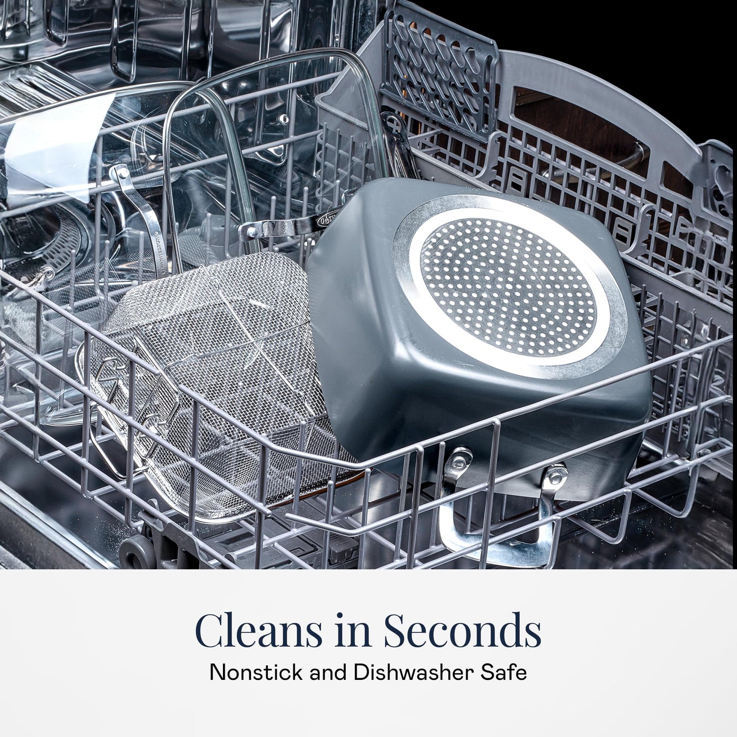 Gotham Steel 9.5 Inch Copper Non Stick Frying Pans, Ceramic Non Toxic Frying Pans Nonstick Skillet Made Without PFOA PFOS, Lightweight, Stay Cool Handle, Oven and Dishwasher Safe