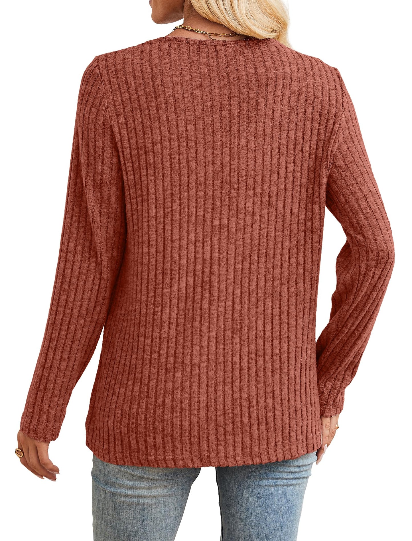 Fall Outfits for Women 2025 Fashion Long Sleeve Shirts Winter Clothing Fall Sweaters 2025 Trendy Halloween Caramel M