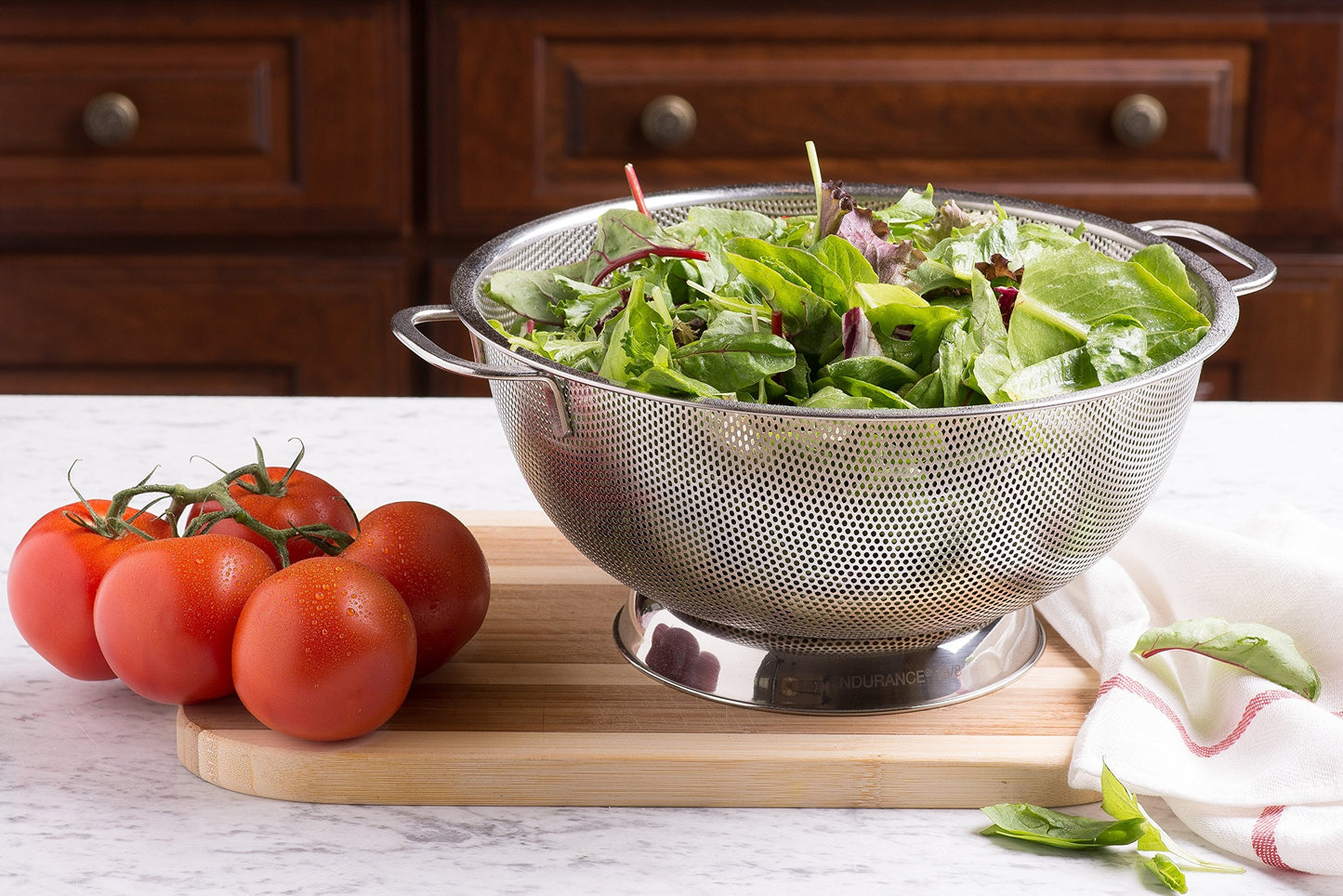 Bellemain Colander for Kitchen – 5 Qt Stainless Steel Strainer with Handle - 18/8 Pasta Strainer Bowl for Pasta, Spaghetti, Vegetables, Fruit, and Pot Draining - Stainless Steel Colander