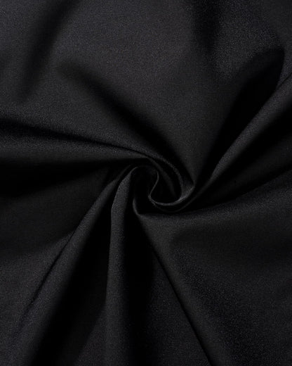 J.VER Men's Dress Shirts Solid Long Sleeve Stretch Wrinkle-Free Formal Shirt Business Casual Button Down Shirts Black Small