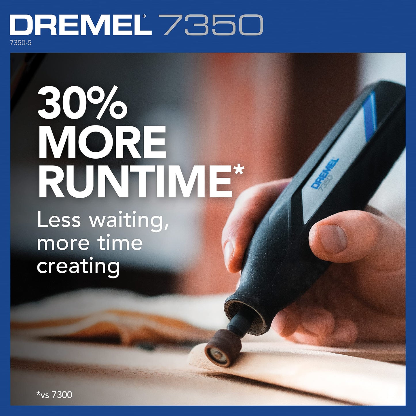 Dremel 7350-5 Cordless Rotary Tool Kit - Includes 4V Li-ion Battery and 5 Rotary Tool Accessories - Ideal for Light DIY Projects and Precision Work
