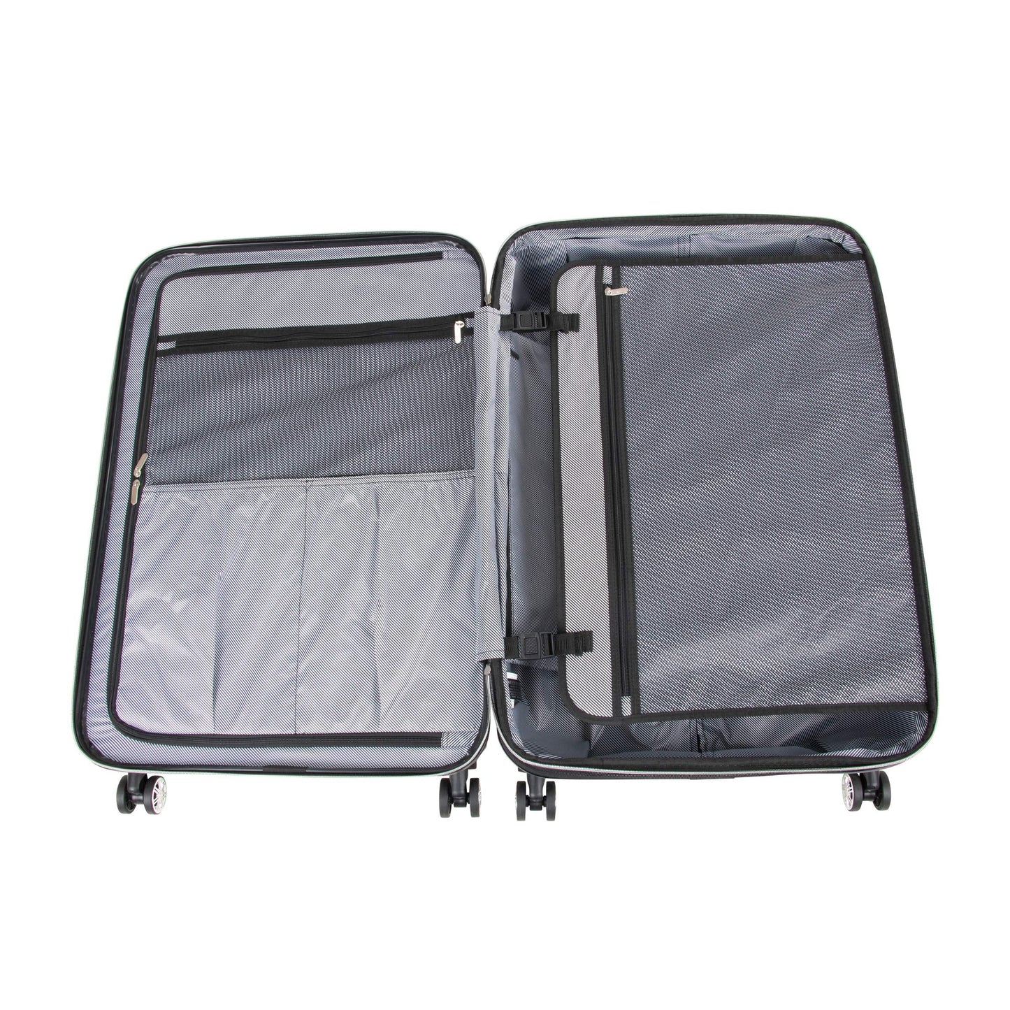 Kenneth Cole REACTION Diamond Tower Collection Lightweight Hardside Expandable 8-Wheel Spinner Travel Luggage, Rose Champagne, 3-Piece Set (20", 24", & 28")