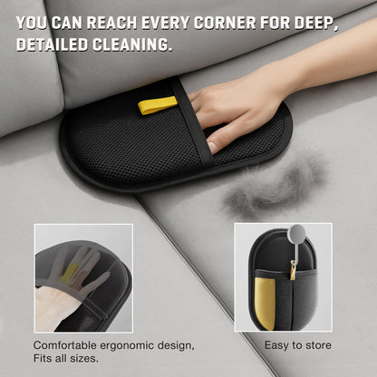 Jioroos Pet Hair Remover Gloves for Cats & Dogs, Electrostatic Pet Hair Removal Gloves Brush for Pets Hair, Upgraded Animal Fur Removal Tool, Reusable Cats & Dogs Grooming Gloves for Hair Removal (1)