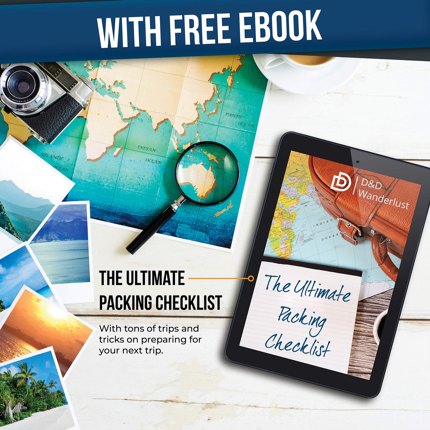 D&D Hanging Travel Toiletry Bag for Men and Women – Cosmetics, Makeup and Toiletries Organizer Kit with 10 Compartments, YKK Zippers, XXL Metal Swivel Hook, Water-Resistant Nylon