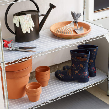 EasyLiner Clear Classic Shelf Liner - Durable Non Adhesive Fridge Liner - Easy to Install & Clean - Kitchen Liner Mat for Fridge Shelves - Food Safe Removable Shelf Liner - 12in. x 6ft. - Clear