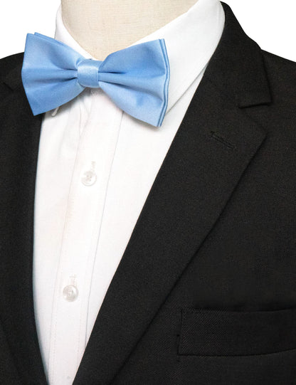 JEMYGINS Baby Blue Pre-tied Bow Tie Adjustable Bowtie for Men(1)
