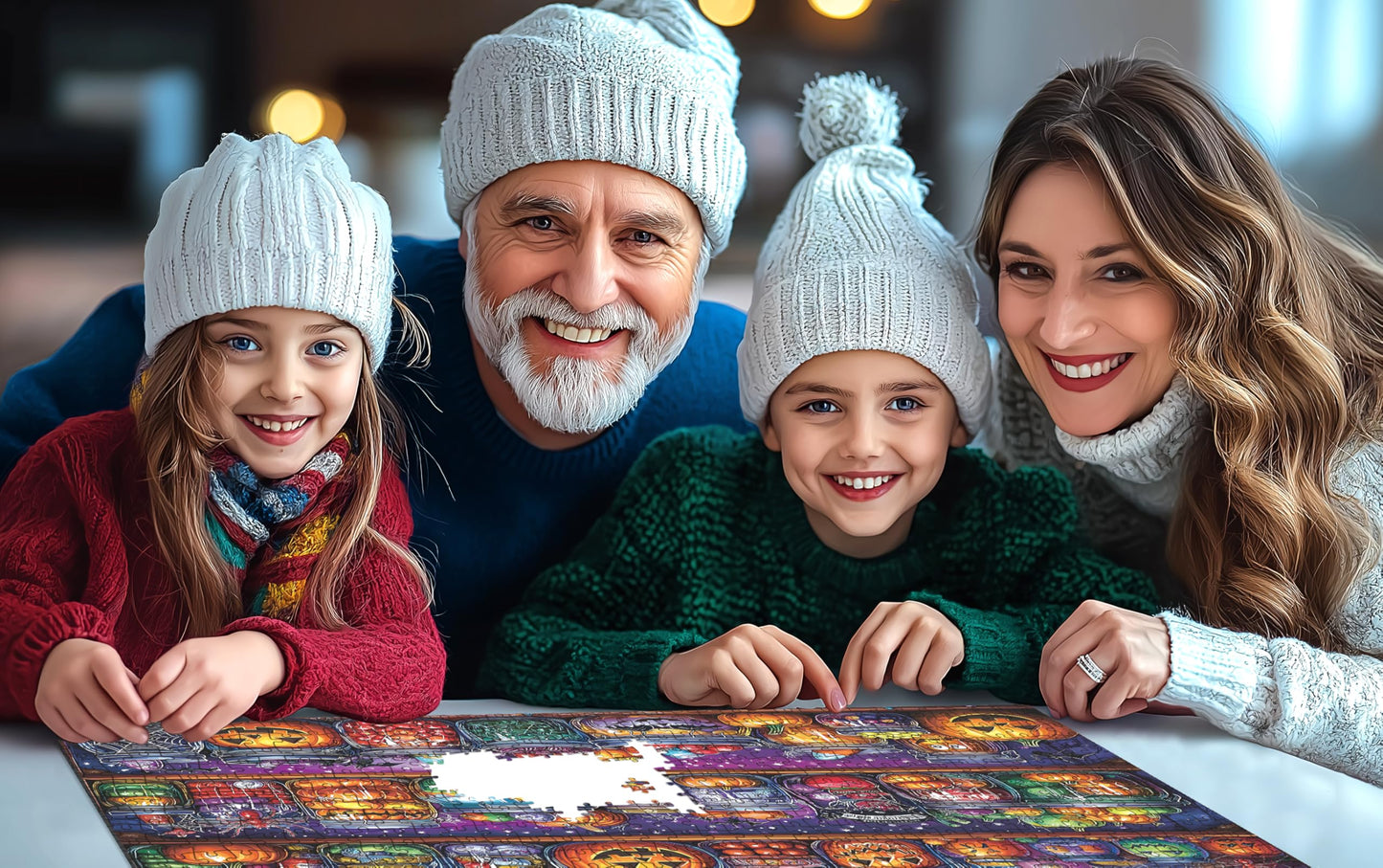 Halloween 1000 Piece Puzzles for Adults, Halloween Spider Candy Jar for Adults, Hard Challenge Art Jigsaw Puzzles, for Gifts Birthday Party Games Family, 27.5 * 19.7 inch Dust Free Puzzle