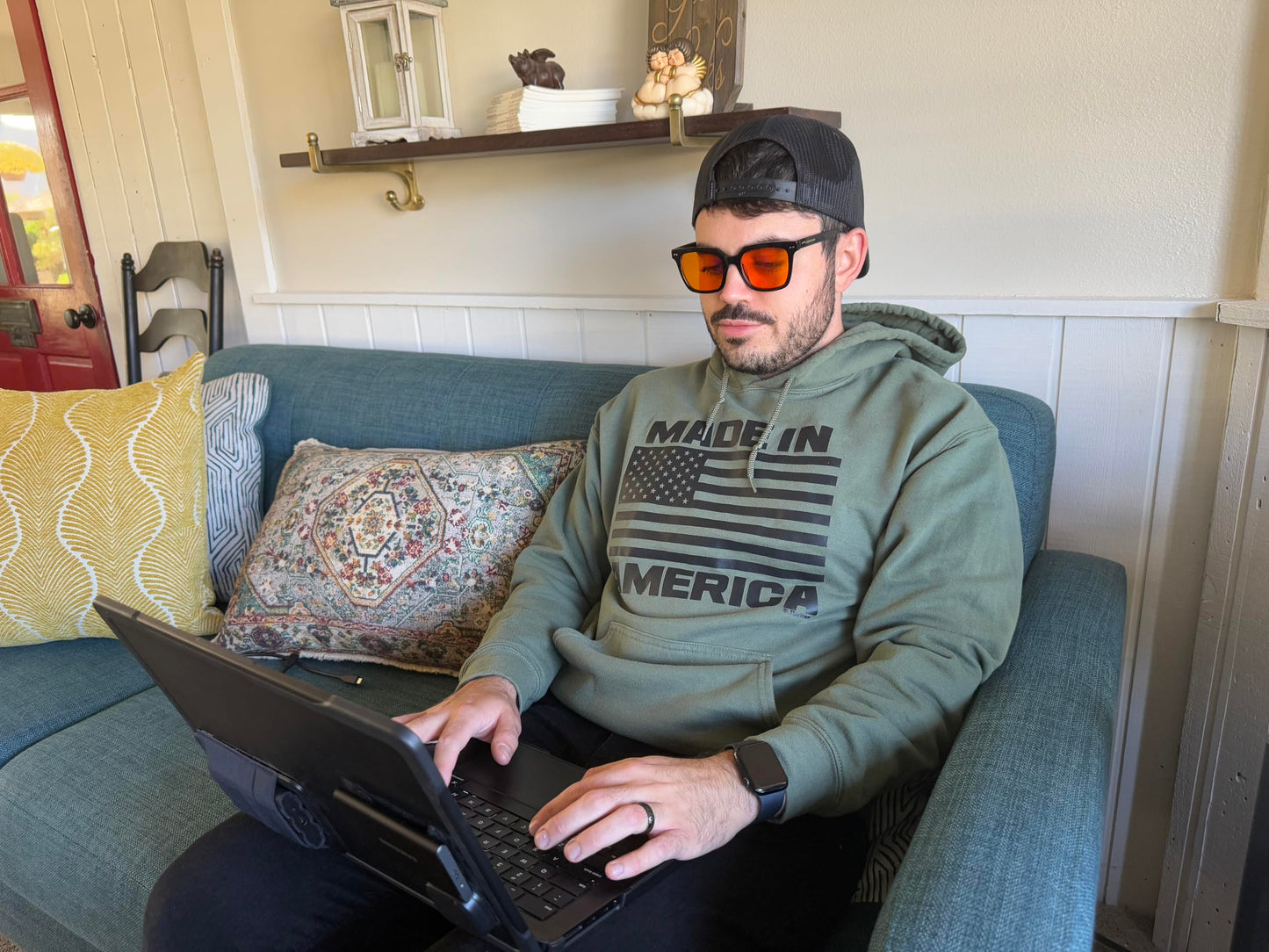 GLEASANNA 99.9% Blue Light Blocking Glasses for Men Women Computer Gaming Glasses Stop Eyestrain