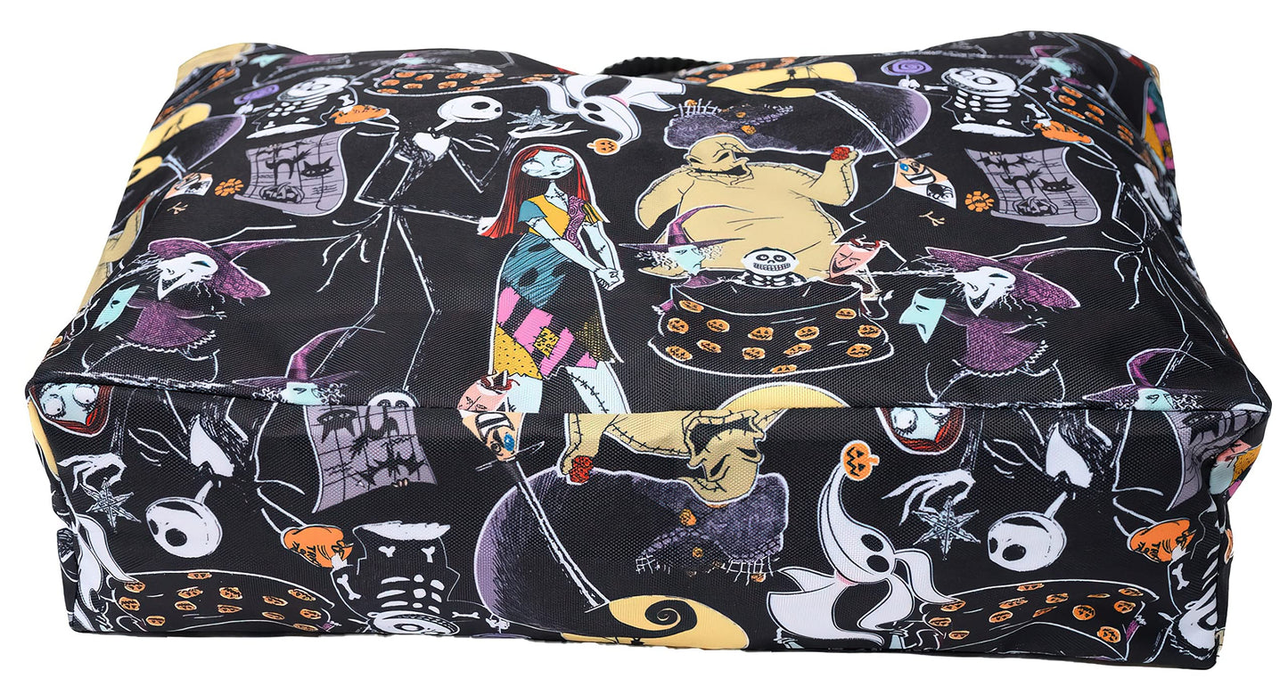 Disney Nightmare Before Christmas Tote Jack Skellington Sally Zero Print Bag