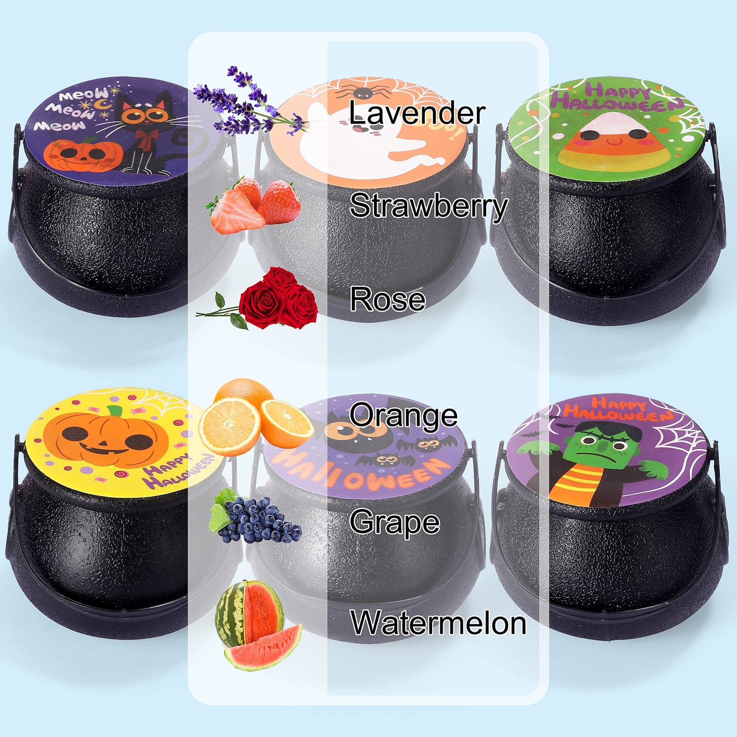 JOYIN Halloween Witch Cauldron Themed Bath Bomb with Mochi Squishy Toy, 6 Packs Bubble Kids Bath Bombs with Surprise Toy Inside, Trick or Treating, Halloween Party Favors Supplies, Goodie Bag Stuffers