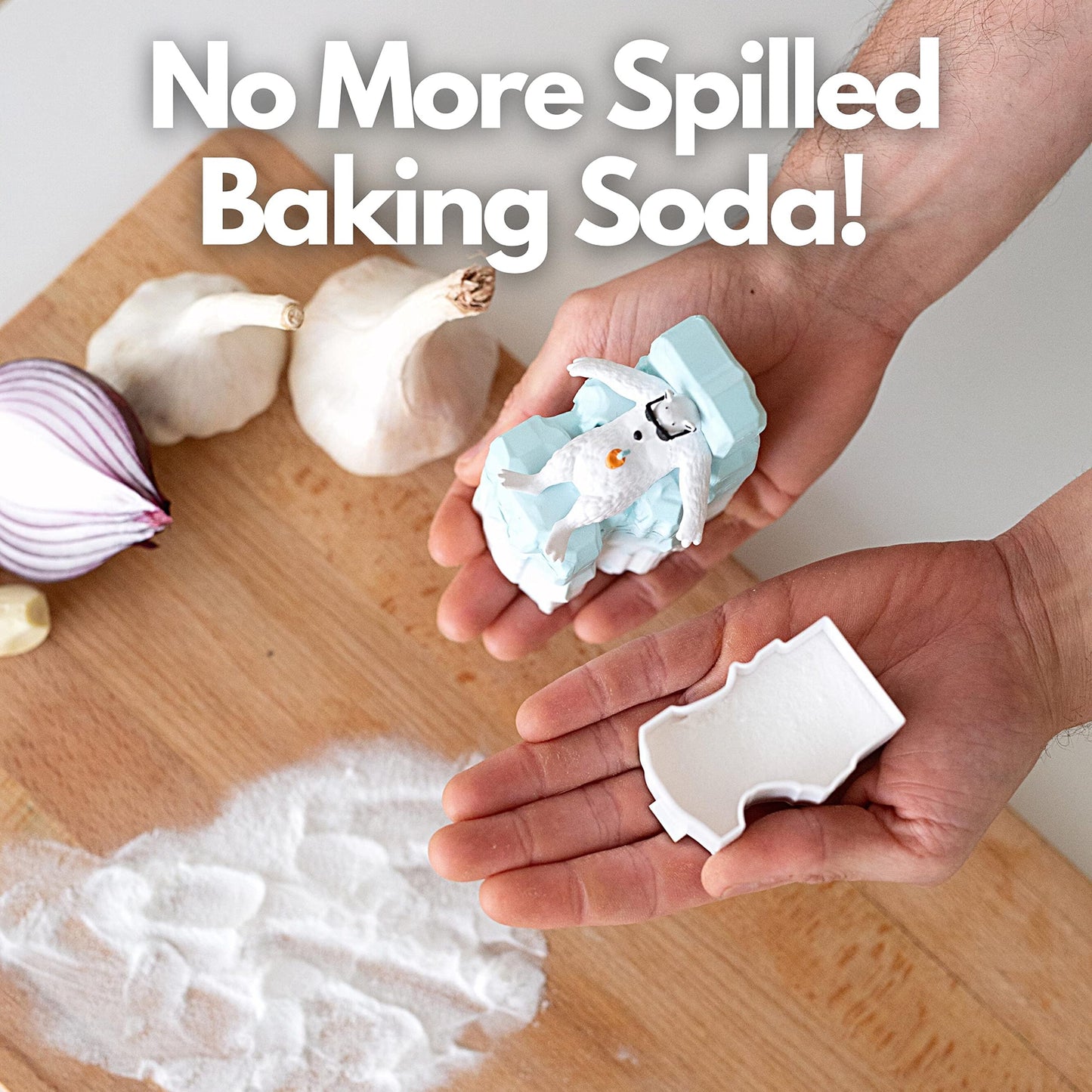 Joe Snow Fridge Baking Soda Deodorizer - Baking Soda Container | Baking Soda for Fridge and Freezer Odor Eliminator | Baking Soda Fridge Deodorizer