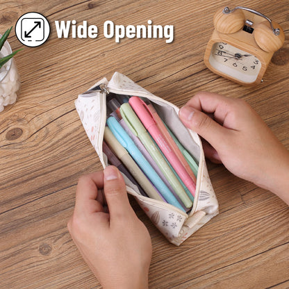 Mr. Pen- Cute Pencil Case Pouch, Summer Design, Multipurpose Canvas Bible Pencil Pouch