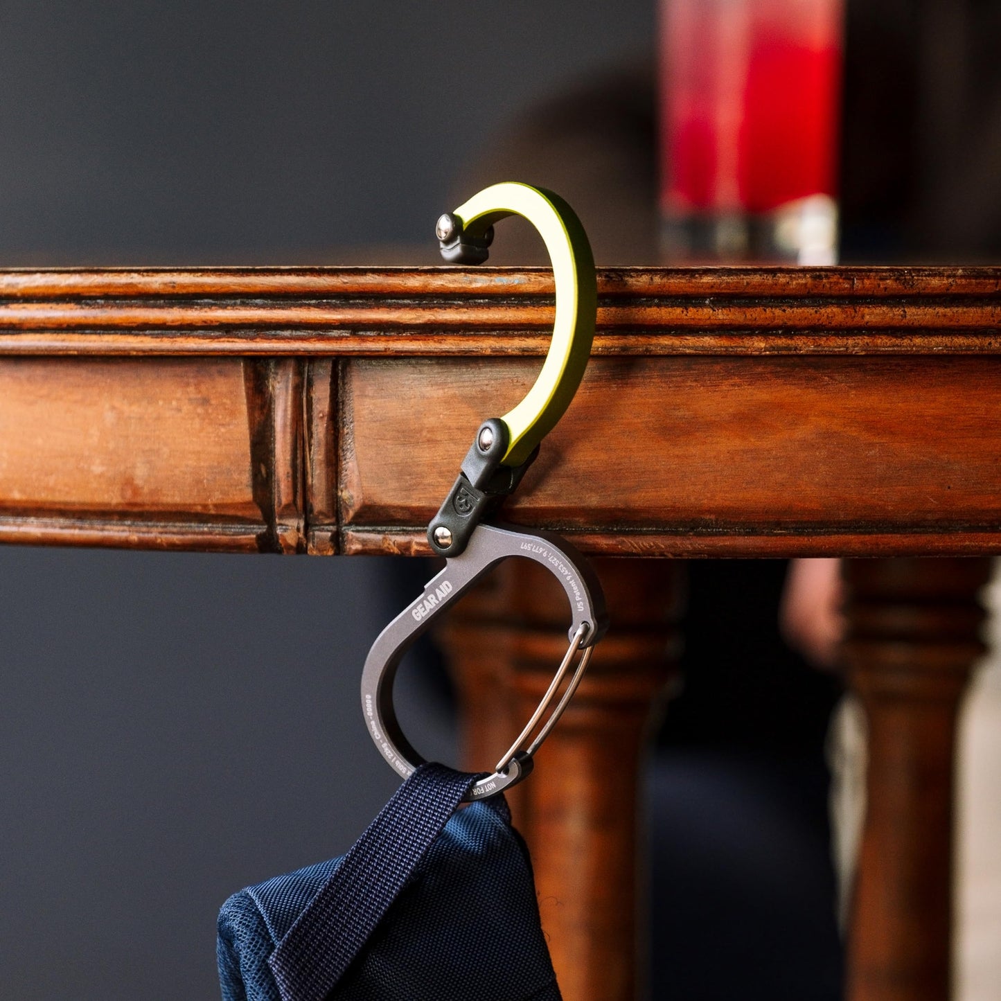 GEAR AID HEROCLIP Carabiner Gear Clip and Hook (Large, Medium, Small) for Camping, Backpack, Suitcases, Purse and Garage Organization, Stealth Black, Variety Size 3 Pack