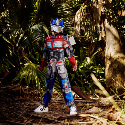 Disguise Optimus Prime Muscle Costume, Official Transformers Rise of the Beasts Costume and Mask, Medium (7-8)