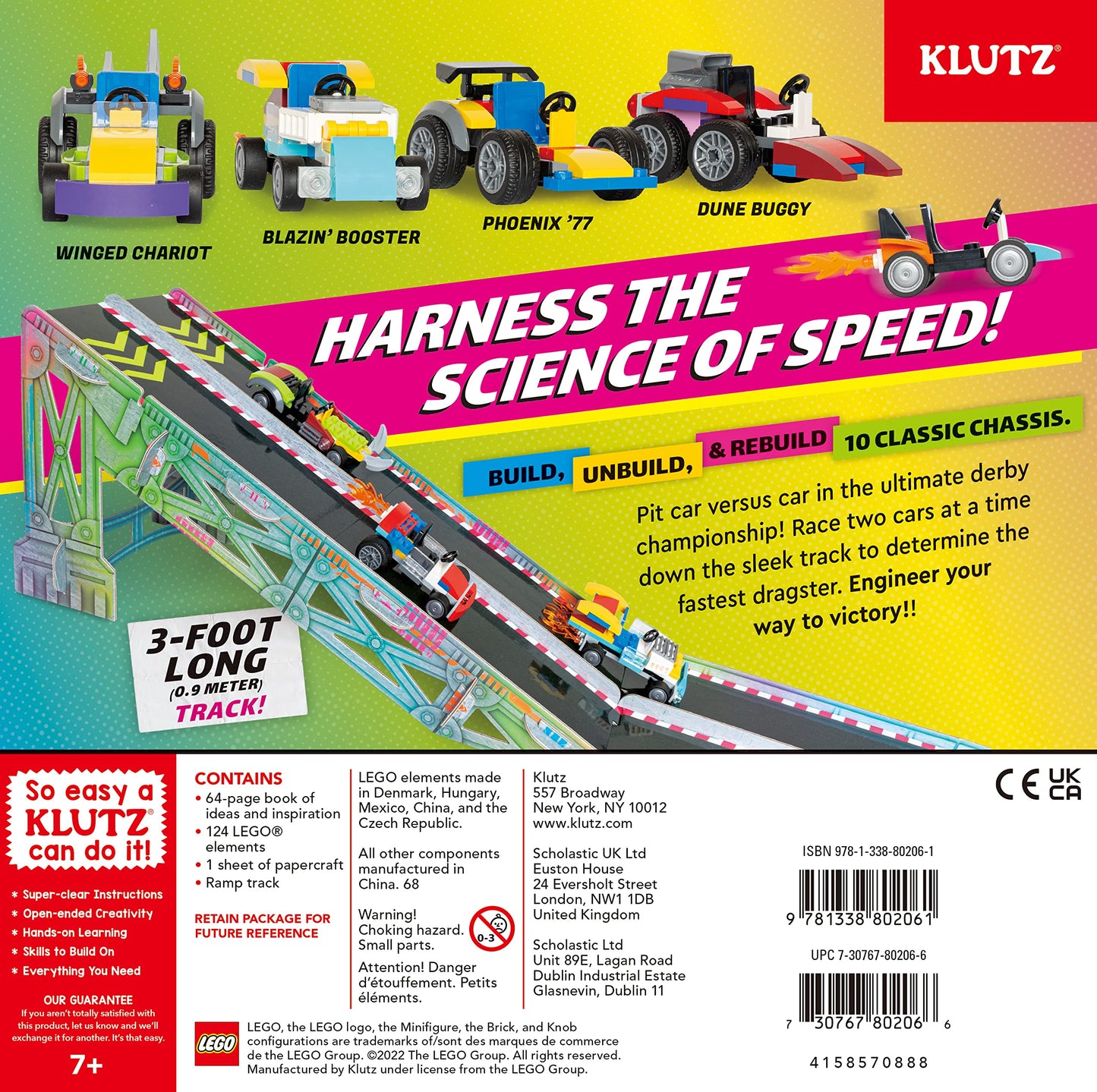 KLUTZ Lego Race Cars STEM Activity Kit