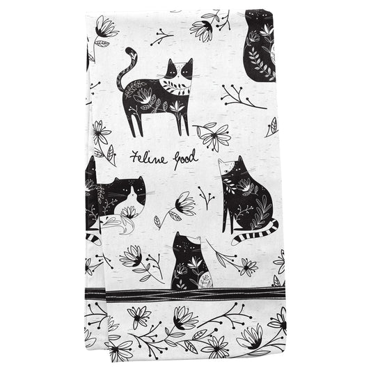 Karma Boho Tea Towels Cat 18" x 22"
